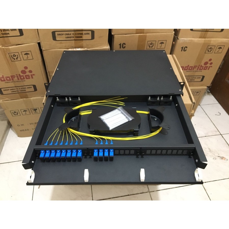 Jual OTB Fiber Optic Rackmount 6 Core SC include pigtail | Shopee Indonesia