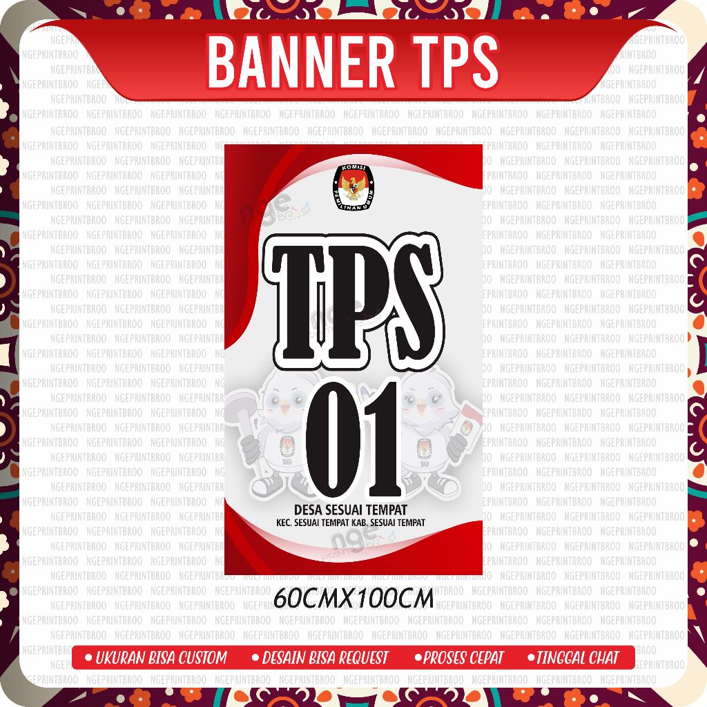 Jual SPANDUK BANNER NOMOR TPS | NAMA TPS | SELAMAT DATANG TPS | PEMILU ...