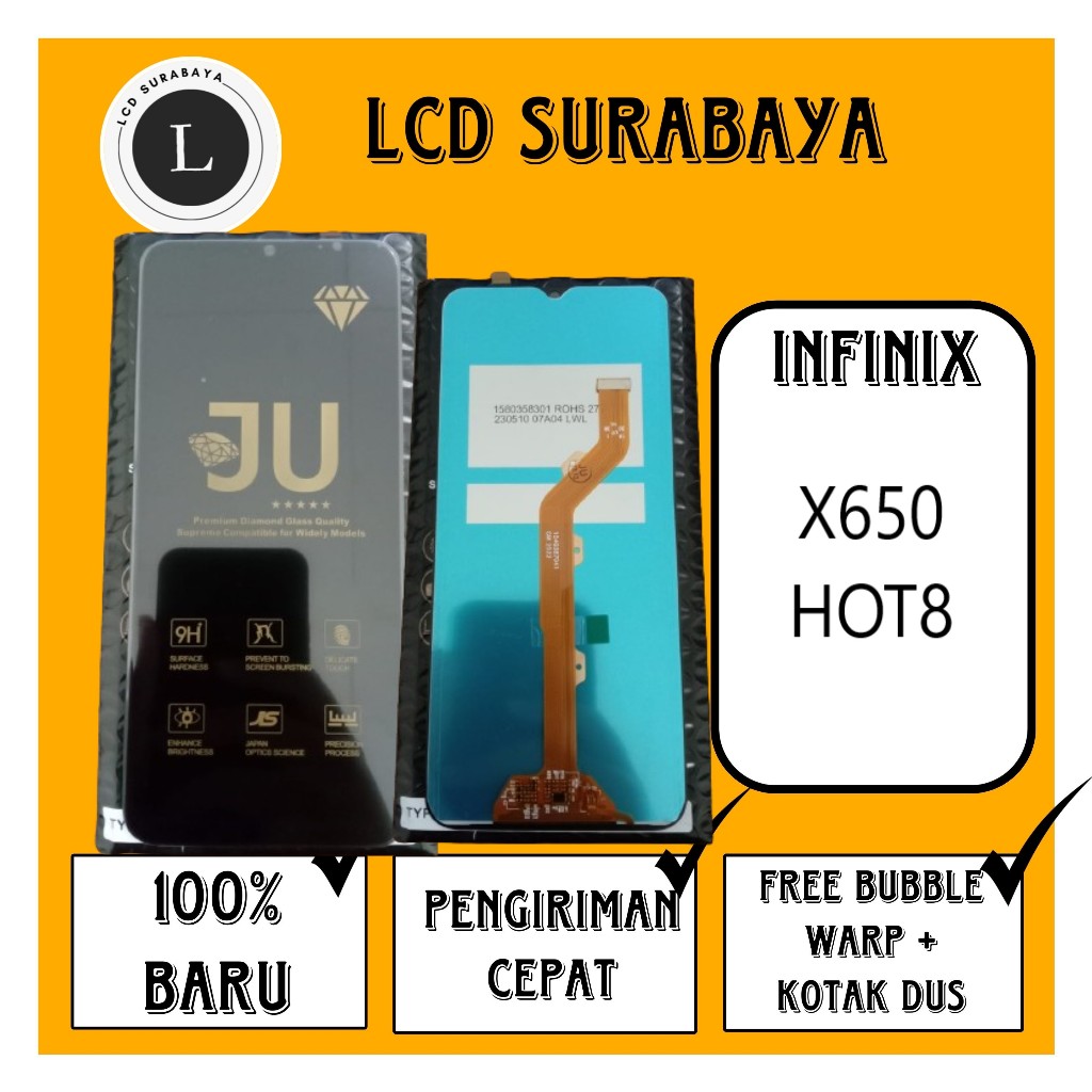 Jual LCD TOUCHSCREEN INFINIX HOT 8 X650 ORIGINAL | Shopee Indonesia