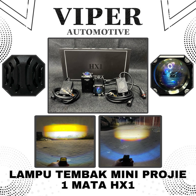 Jual Lampu Tembak Kabut Hx Mini Projie X Biled Custom Demon Eyes