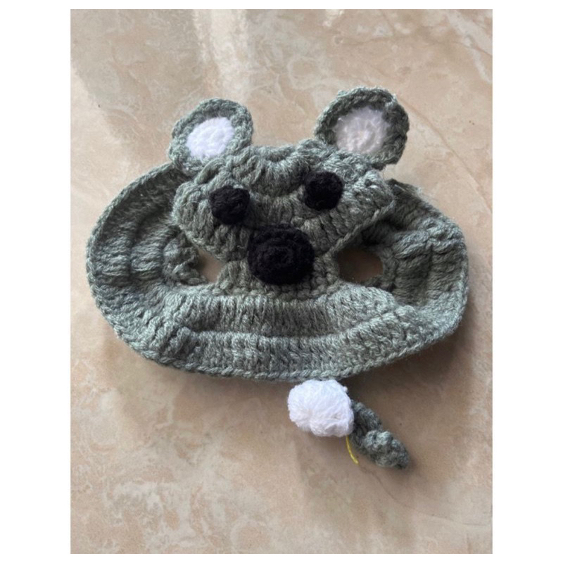 Jual PART 1 TOPI RAJUT KUCING kalung kucing rajut topi hewan kucing ...