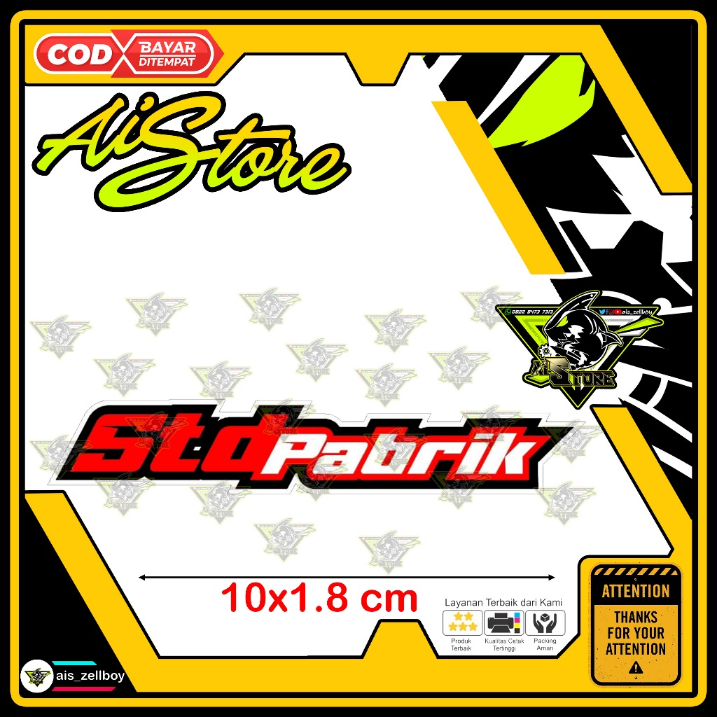 Jual Stiker Std Pabrik Shopee Indonesia