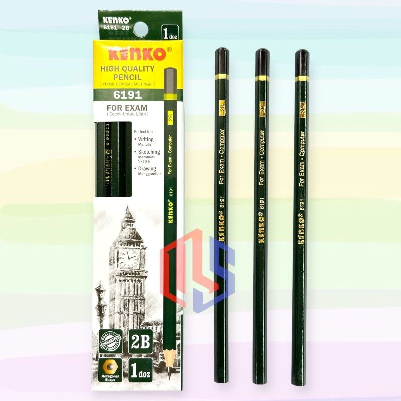 Jual Pensil 2b Kenko Hijau 6191 12 Pcs Shopee Indonesia