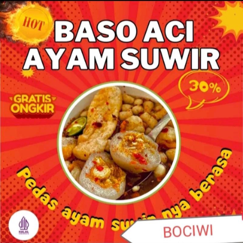 Jual Baso Aci Jumbo Ayam Suwir Pedas Bungkus Shopee Indonesia