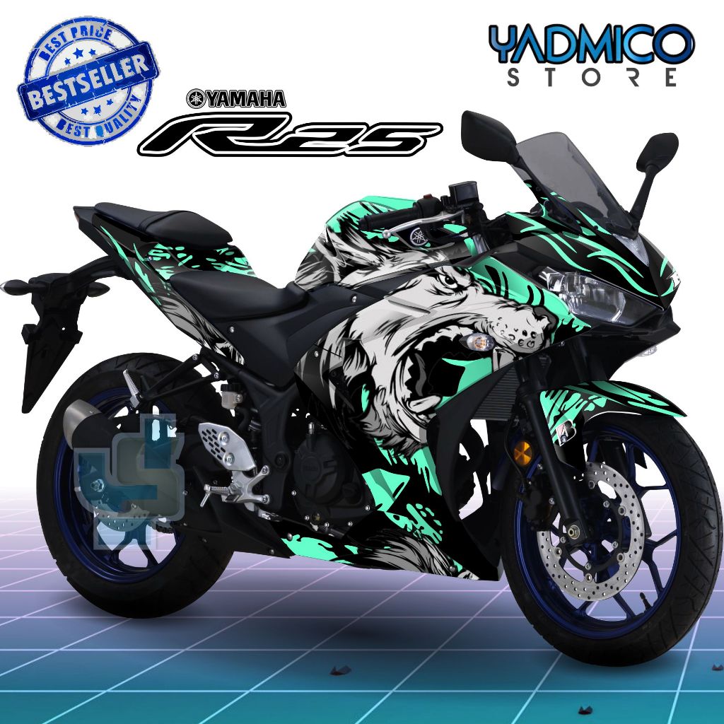 Jual Decal R25 Old Full Body - Stiker Motor R25 Lama Full Body - Dekal ...