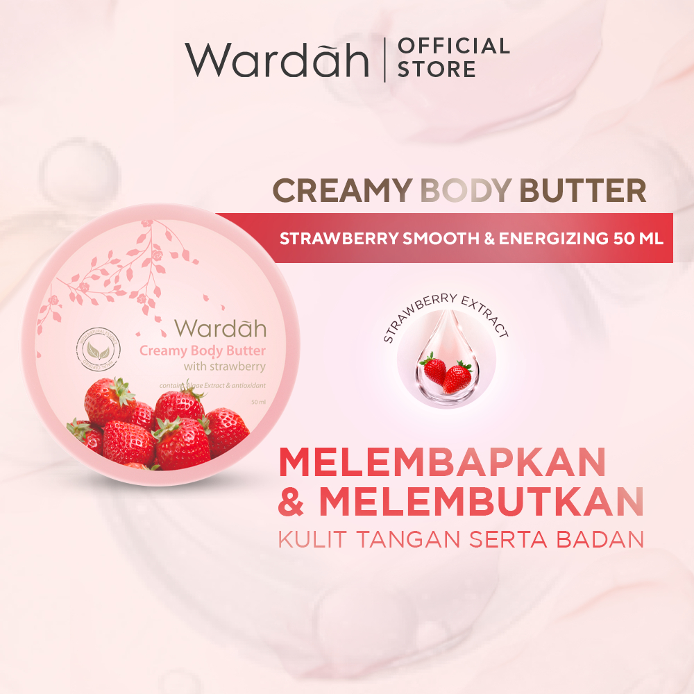 Jual Wardah Creamy Body Butter 50 ml Membantu melembabkan dan melembutkan kulit tangan serta