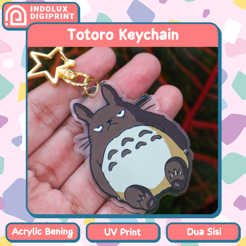 Jual Totoro Keychain Acrylic UV Gantungan Kunci Akrilik Anime Ghibli ...