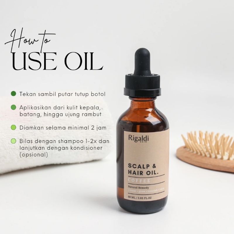 Jual Rigaldi Scalp & Hair Oil Coffee, Peppermint, Rosemary | Minyak ...