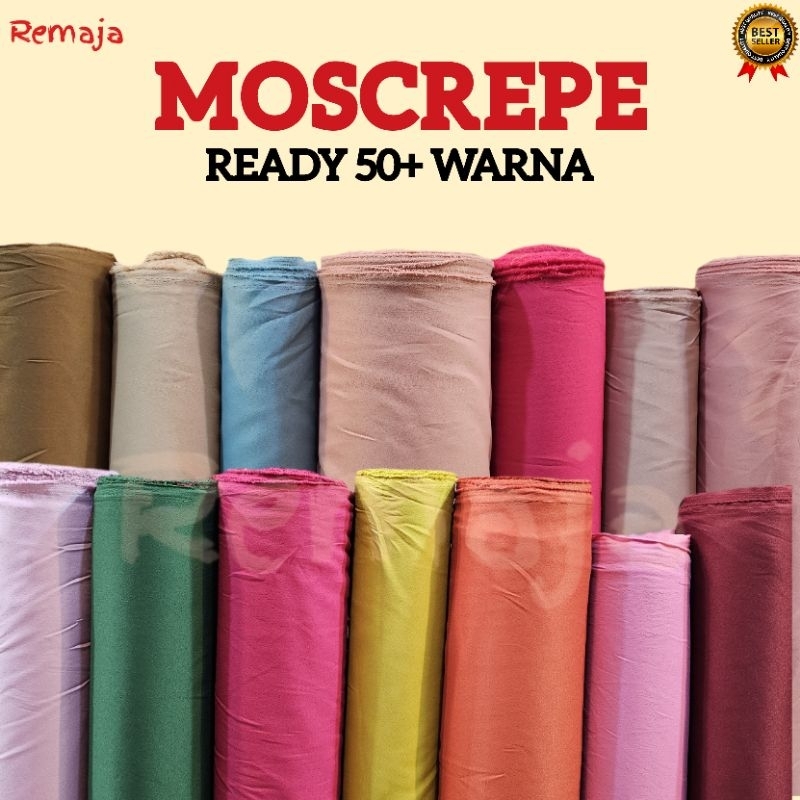 Jual kain Moscrepe Premium Quality Meteran 0.5 Meter Shopee Indonesia