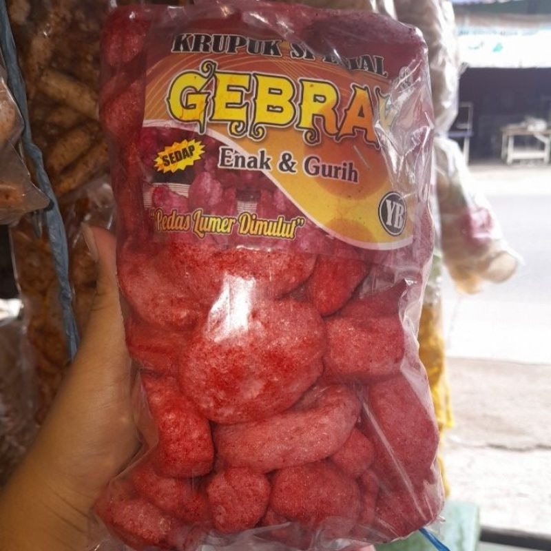 Jual kerupuk gebray viral t*kt*k| Kerupuk merah | kerupuk khas bandung ...