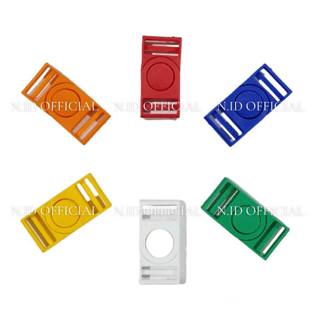 Jual Gesper Plastik Kunci Stopper Buckle ID Card Selot Putar Bulat Tas ...