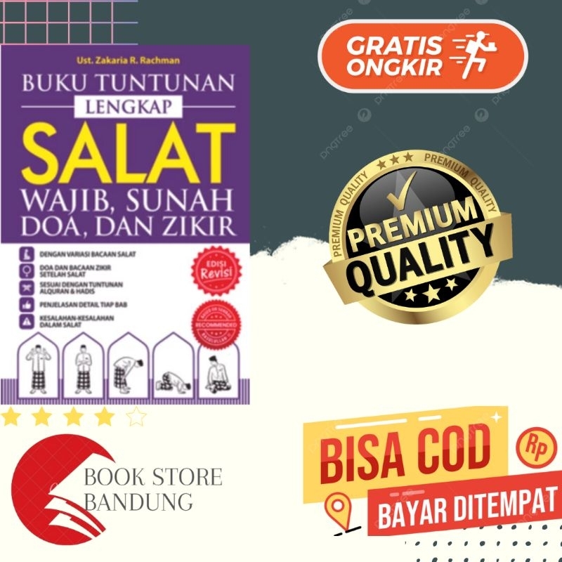 Jual Buku Tuntunan Lengkap Salat Wajib, Sunah, Doa, Dan Dzikir . EDISI ...