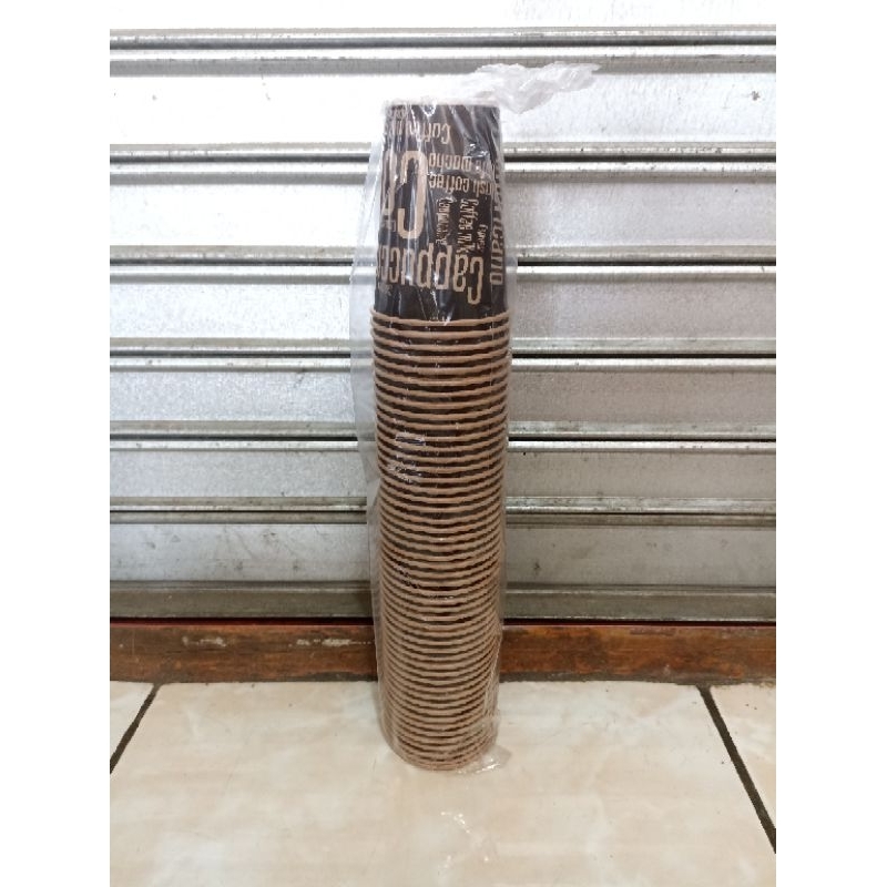 Jual Paper Cup / Gelas Kertas Ukuran 8 oz isi 50 pc | Shopee Indonesia