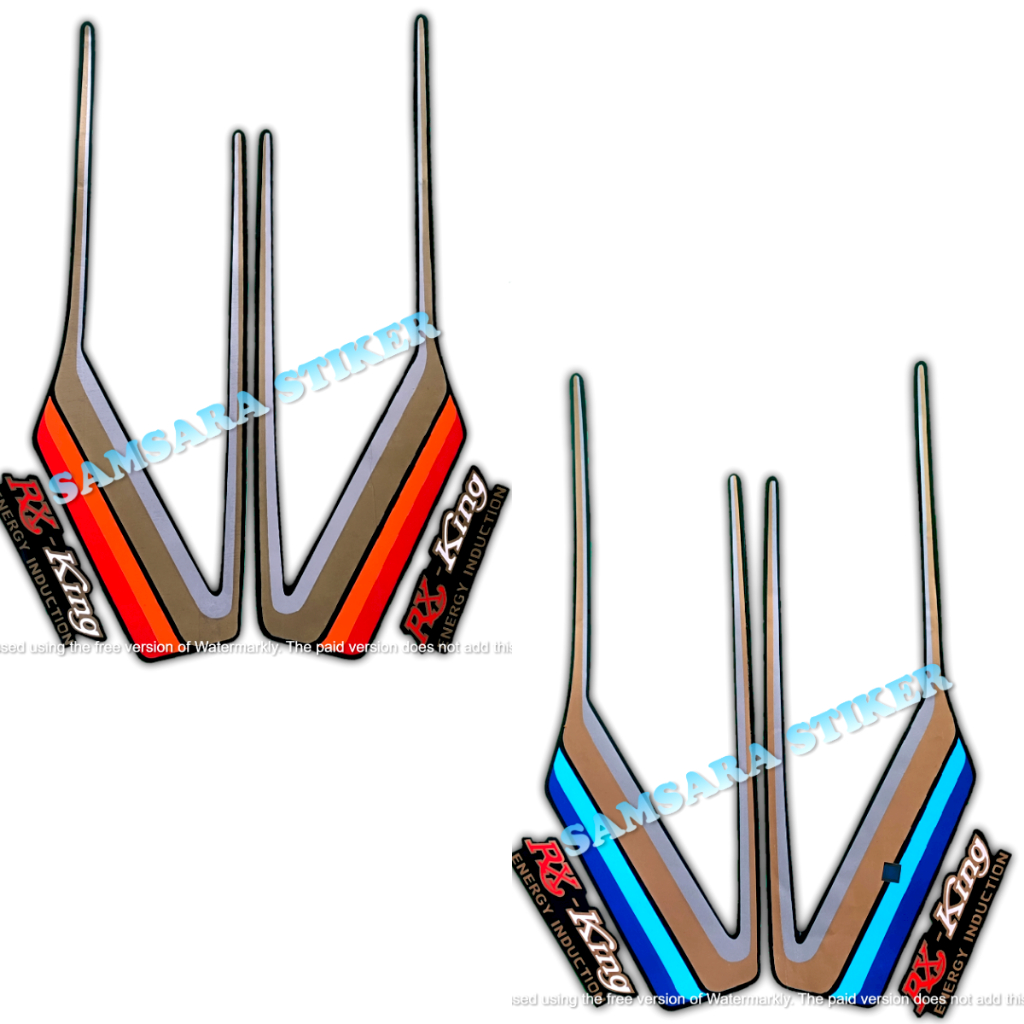 Jual STICKER STRIPING MOTOR YAMAHA RX KING 1991 STANDAR FULL SET ...
