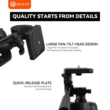MIXIO 3366PRO 135CM Tripod Bluetooth Remote Bag For Photography Kamera Cellphone DSLR Tripod