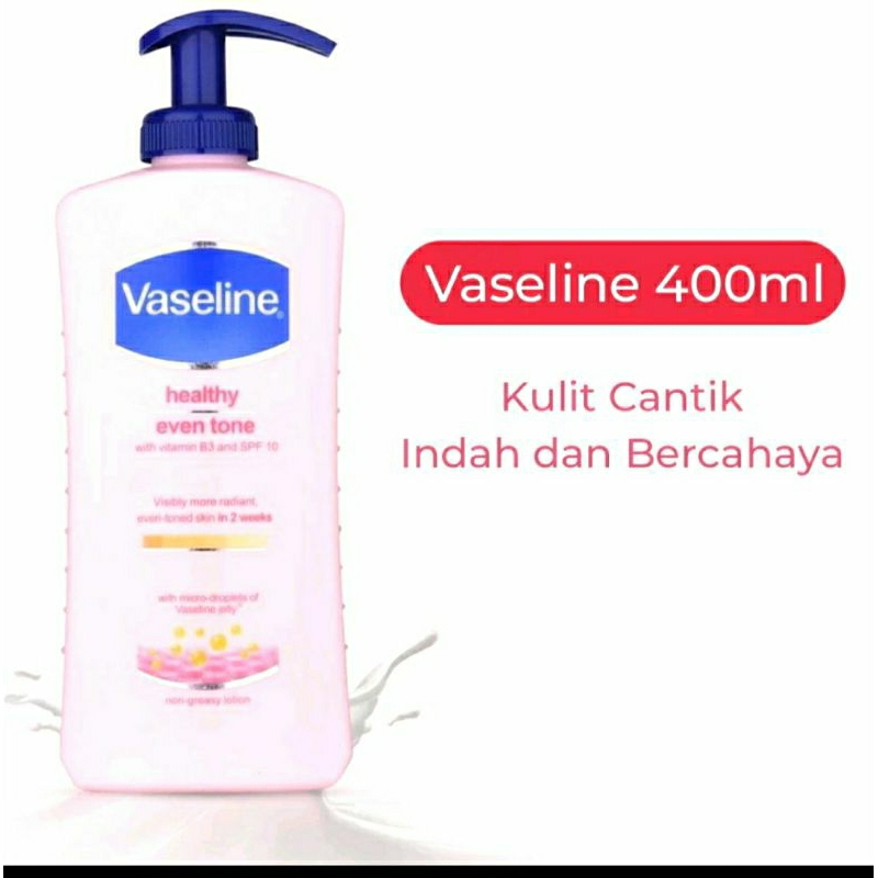 Jual Vaseline Healthy Even Tone With Vitamin B3 And Spf 10 Nicotinamide Permanent Whitening Body 9658