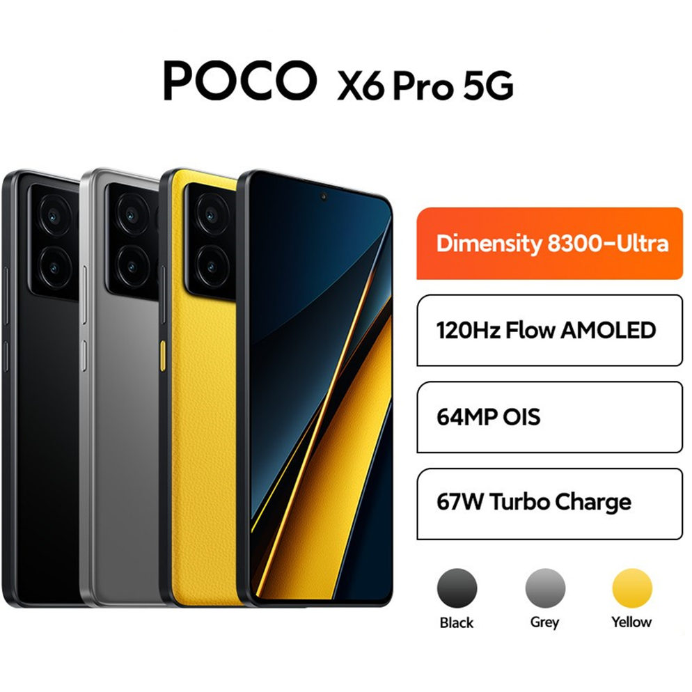 Jual POCO X6 Pro 5G 12/512 GB BNIB No Repack Garansi Xiaomi Indonesia ...