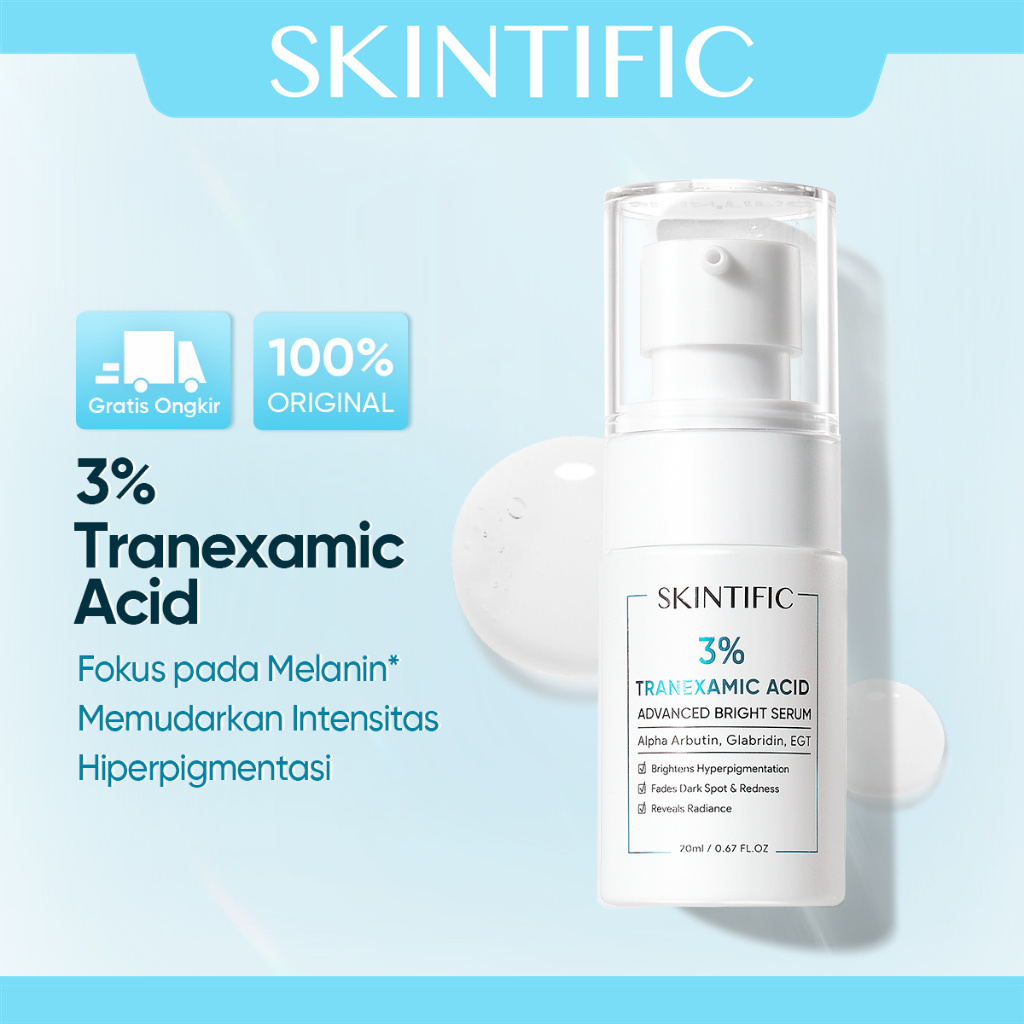 Jual SKINTIFIC 3% Tranexamic Acid Advanced Brightening Serum Wajah 20ML ...