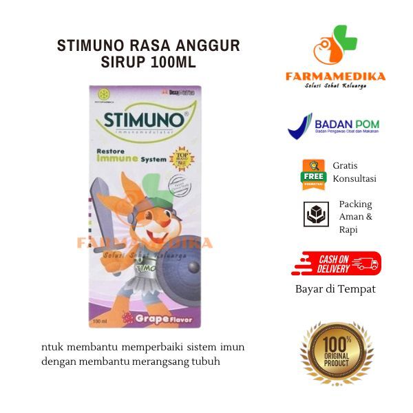 Jual STIMUNO RASA ANGGUR SIRUP 100ML | Shopee Indonesia