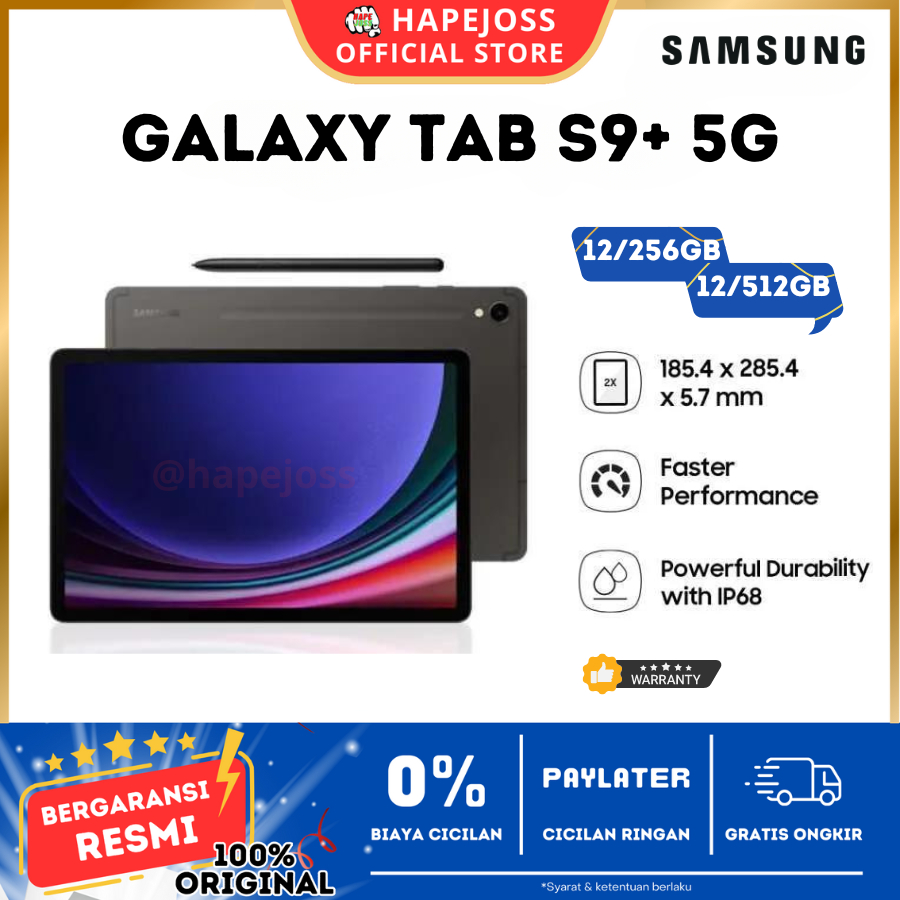 Jual Samsung Galaxy Tab S9+ 5G 12/256GB | Shopee Indonesia