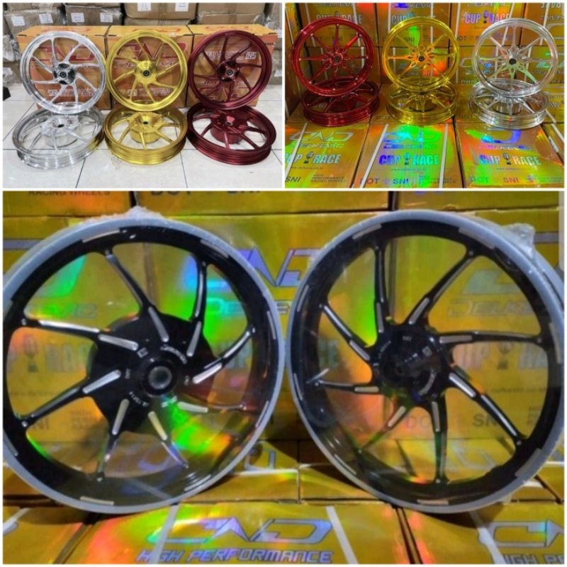 Jual Velg Delkevic DND M8 8 Star R14 Yamaha 125 Mio M3 Xeon Soul Gt X ...