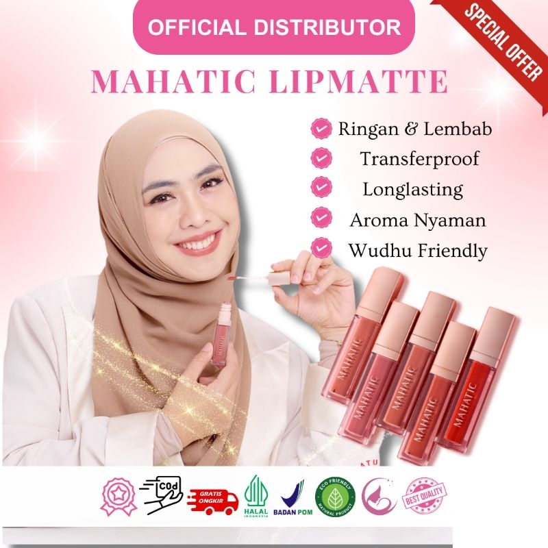 Jual Mahatic Lipmatte By Oki Setiana Dewi Lipcream Transferproof Halal Lipstik Mahatic Indonesia 