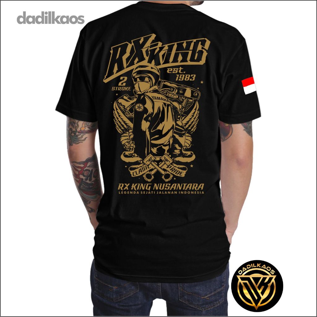 Jual kaos RX king terbaru nusantara bahan katun Combed sablon palstisol ...
