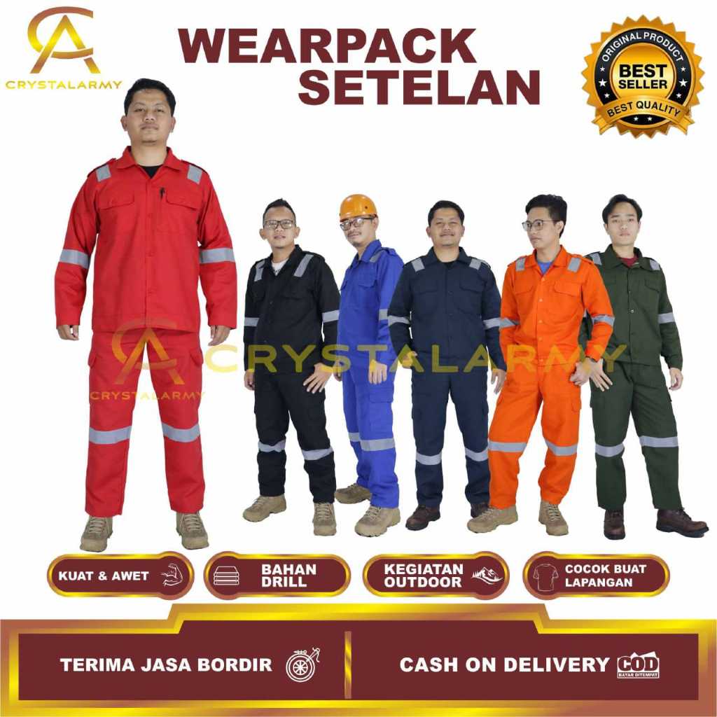 Jual Wearpack Safety Setelan Setelan Wearpack Kemeja Celana Safety