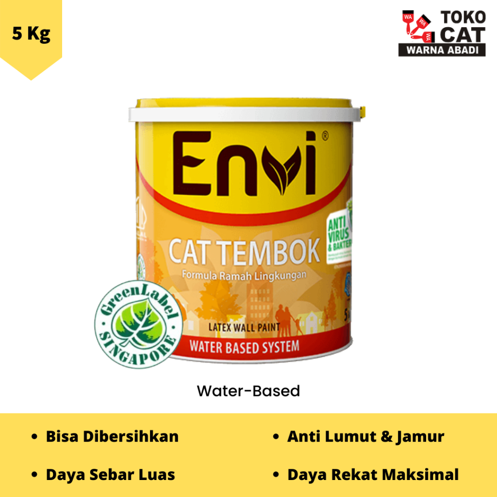 Jual Cat Tembok Envi Kg Mixing Warna Tern Grey Shopee Indonesia