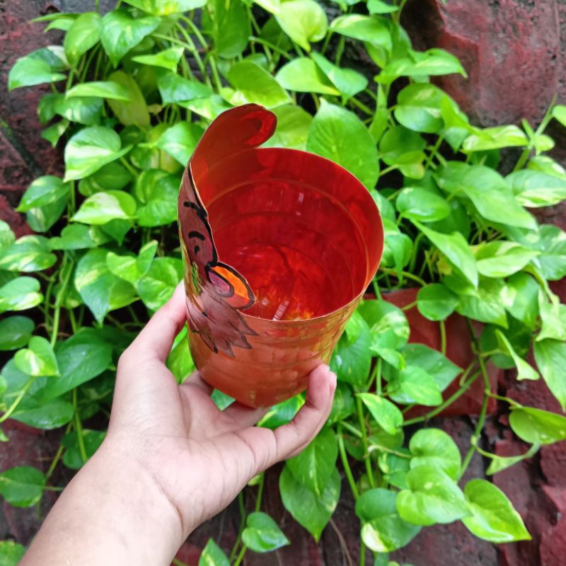 Jual Pot Bunga dari Botol minum/ Vas botol / Pot botol (Hewan) Prakarya ...