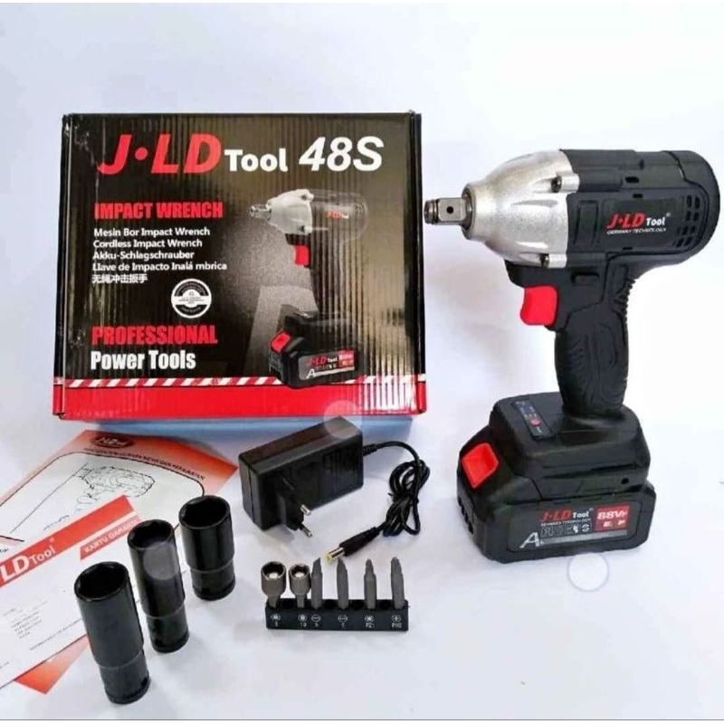 Jual JLD 48S 48 S CORDLESS IMPACT WRENCH BRUSHLESS BATERAI 88VF Shopee Indonesia