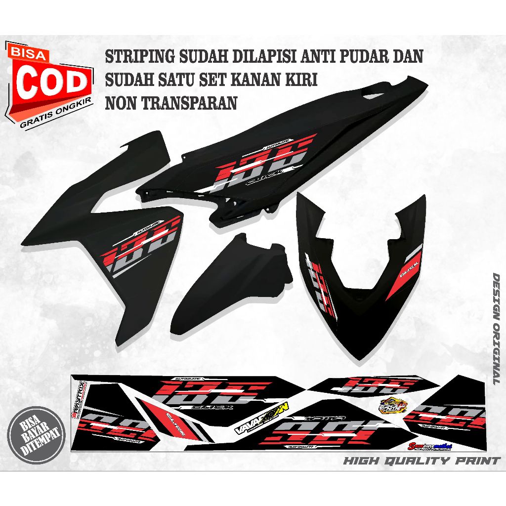 Jual Striping Sticker Variasi Honda Vario 125 150 Led Motif 135 Keren Simple Shopee Indonesia