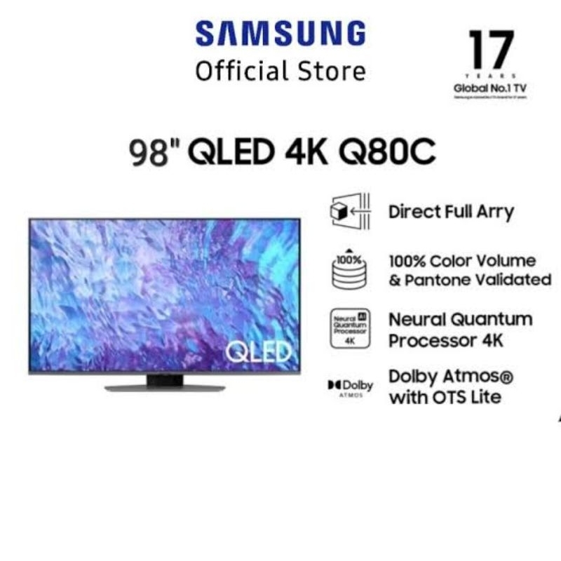 Jual SAMSUNG QLED 98Q80C 98 INCH 98Q80 SMART TV UHD 4K 98Q Q80C ...