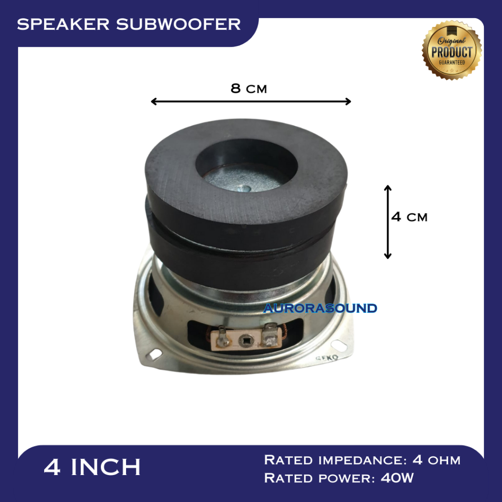 Jual SPEAKER SUBWOOFER HIFI 4 INCH WOOFER HIGH QUALITY | Shopee Indonesia