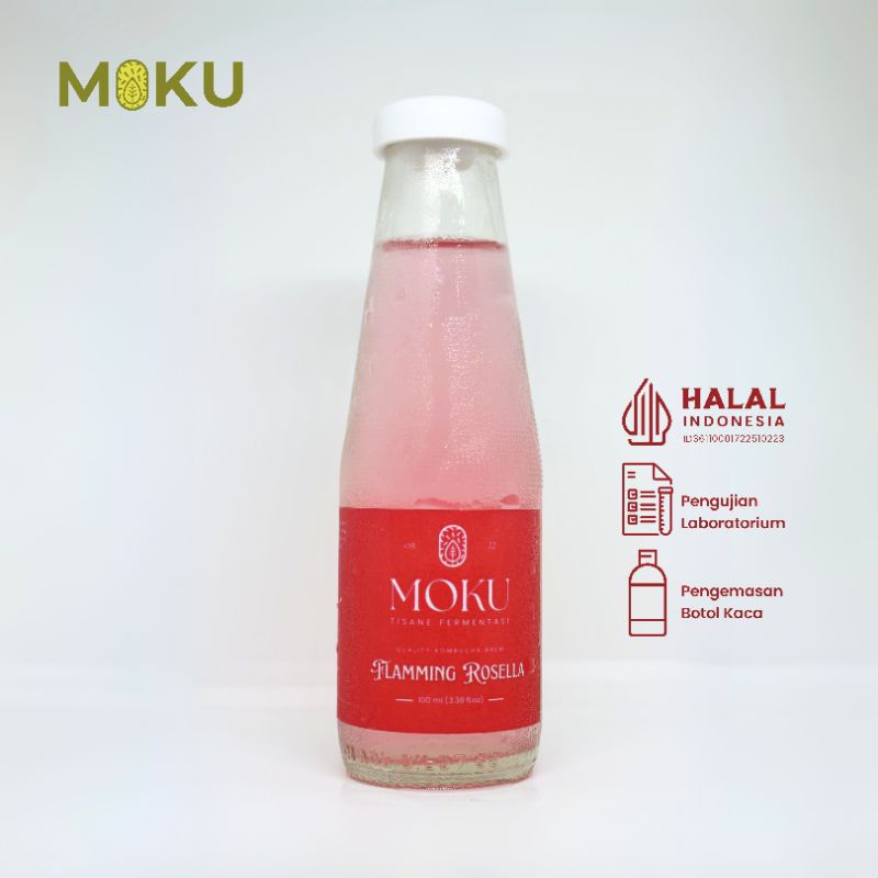 Jual Kombucha Flaming Rosella 100 Ml By Moku Ferment House Minuman Teh Fermentasi Probiotik 9757