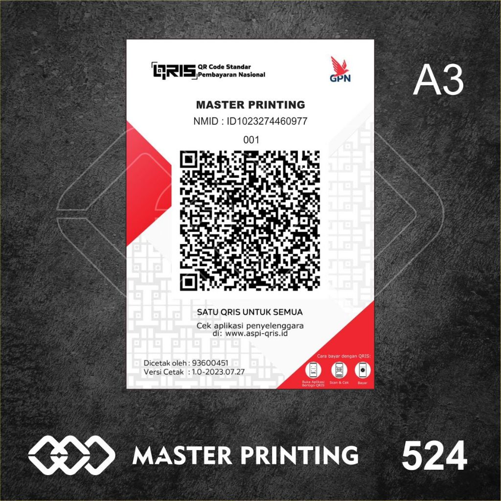 Jual 524 - Stiker QRIS, QRCode, Barcode, Sticker Vinyl, Premium, Tahan ...