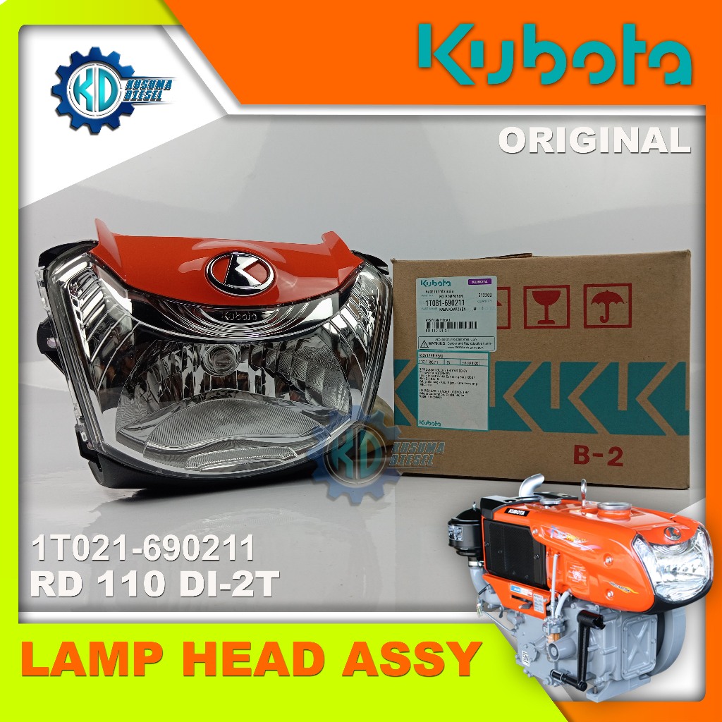 Jual LAMP HEAD ASSY RD 110 DI-2T - LAMPU KUBOTA 11 PK - ORIGINAL ...