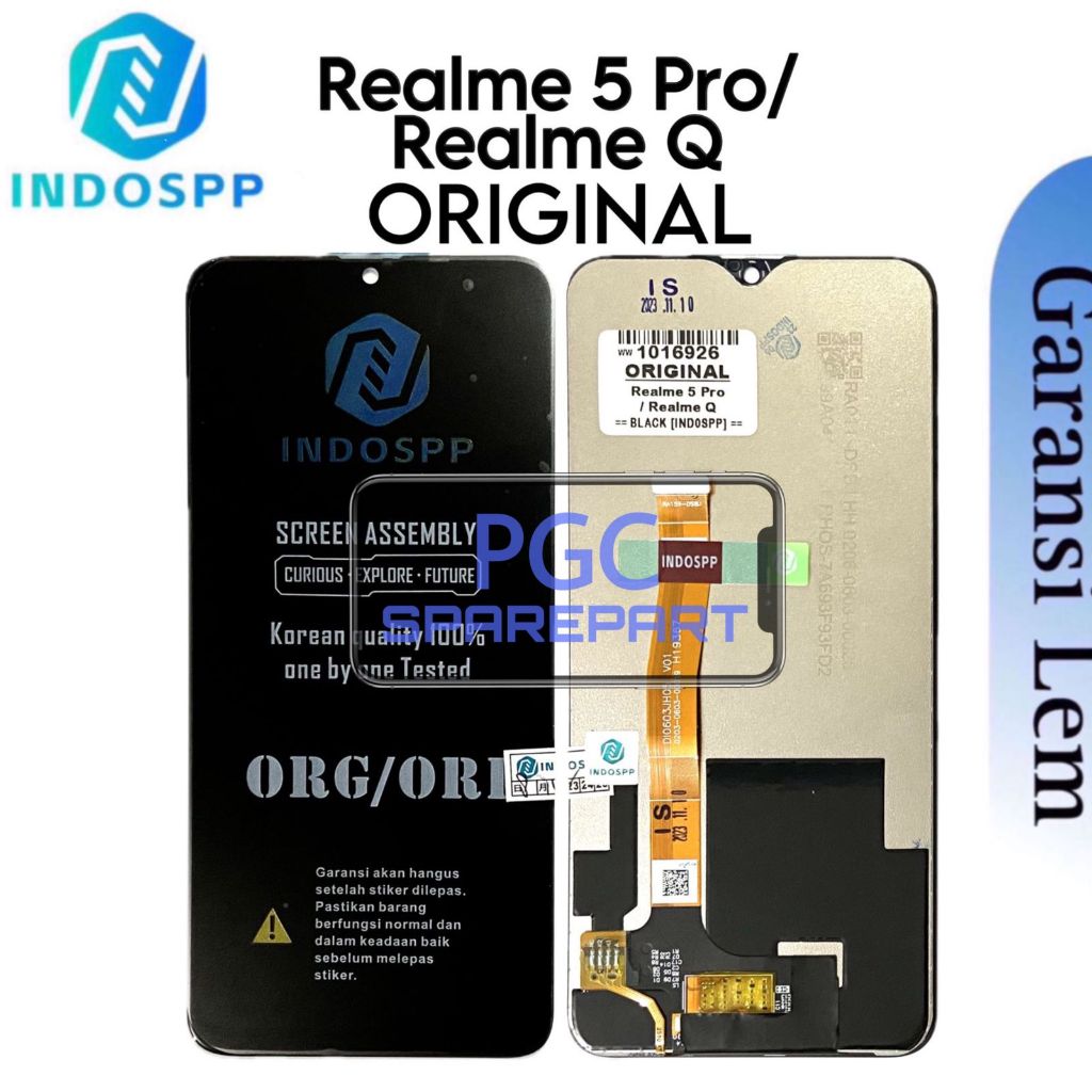 Jual LCD Touchscreen Realme 5 Pro / Realme Q / RMX1971 / RMX1973 ...