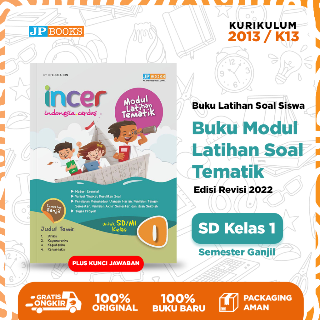 Jual Jp Books – Buku Siswa Sekolah Modul Latihan Tematik Incer Sd Kelas