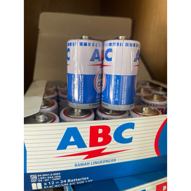 Jual Batterai ABC Tipe C ( R14C ) | Shopee Indonesia