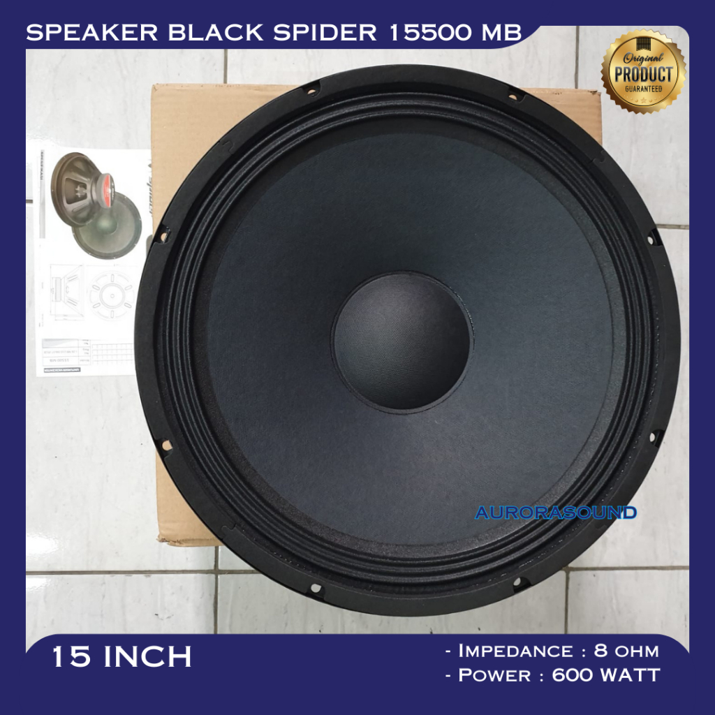 Jual SPEAKER BLACK SPIDER 15500 MB 15 INCH ORIGINAL WOOFER BLACKSPIDER ...