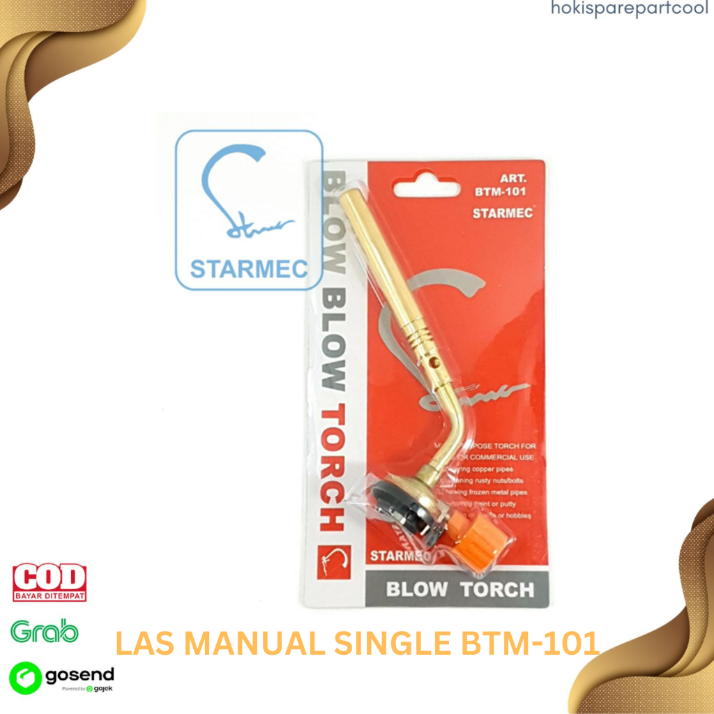 Jual GAS TORCH KEPALA LAS MANUAL SINGGLE BLOW TORCH ART BTM - 101 ...