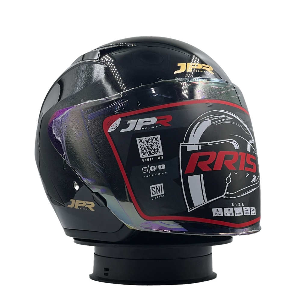 Jual Helm JPR RR15 Solid Black | Shopee Indonesia