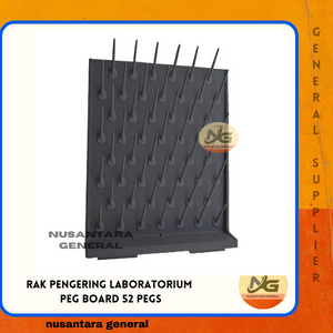 Wall Mounted Laboratory Drying Rack With Drainage 52-Peg Laboratory ...