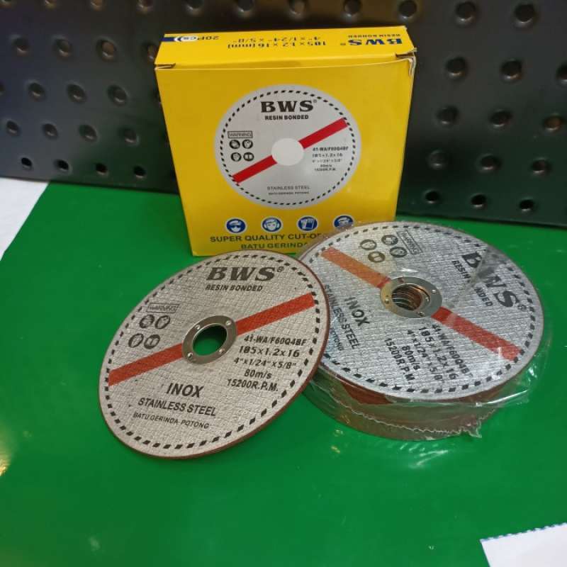 Jual 1 BOX 20Pcs BWS Batu Potong Besi 4 Inch Cutting Wheel Mata Gerinda ...