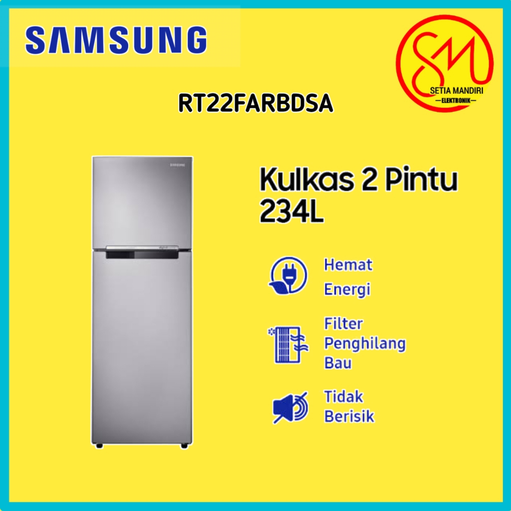 Jual SAMSUNG RT22FAR Kulkas 2 Pintu Lemari Es Digital Inverter ...