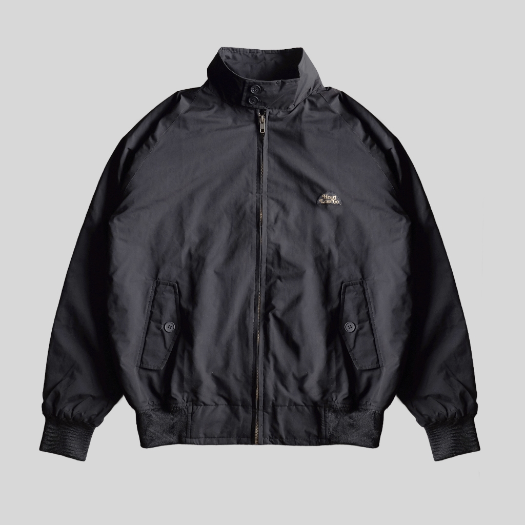 Jual HEARTLESS JACKET HARINGTON BLACK | Shopee Indonesia