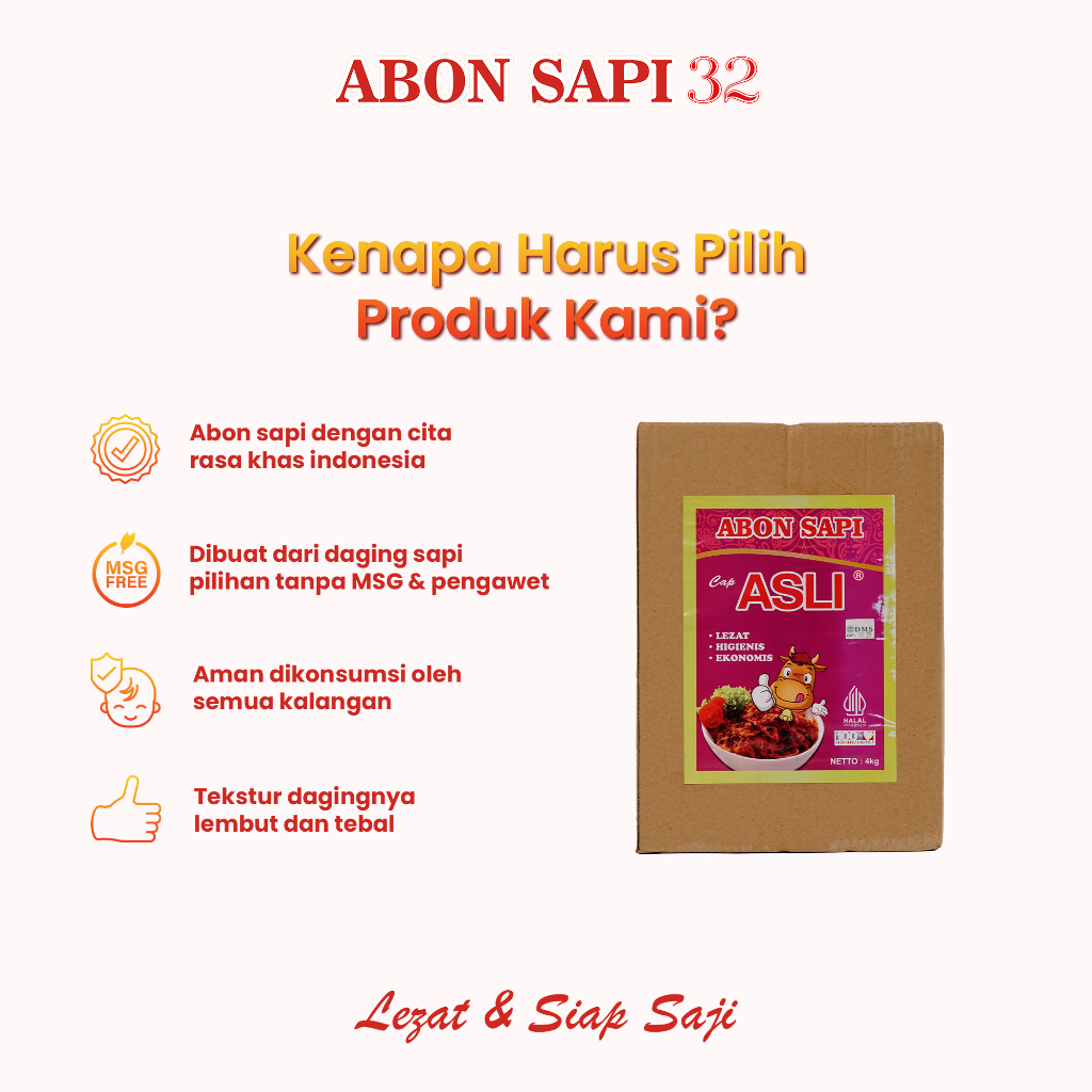 Jual Abon Sapi Cap Asli Original 4Kg | Shopee Indonesia