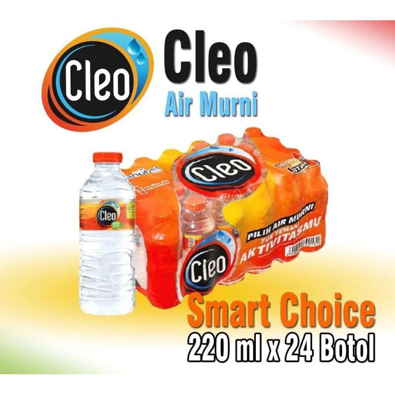 Jual Cleo Air Mineral 220ml x 24 BOTOL - Cleo Botol Kecil Air Minum ...