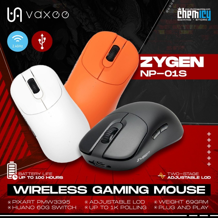 Jual Vaxee Zygen NP-01S Wireless Lightweight Gaming Mouse | Shopee ...